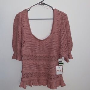 Q & A crocheted sweater